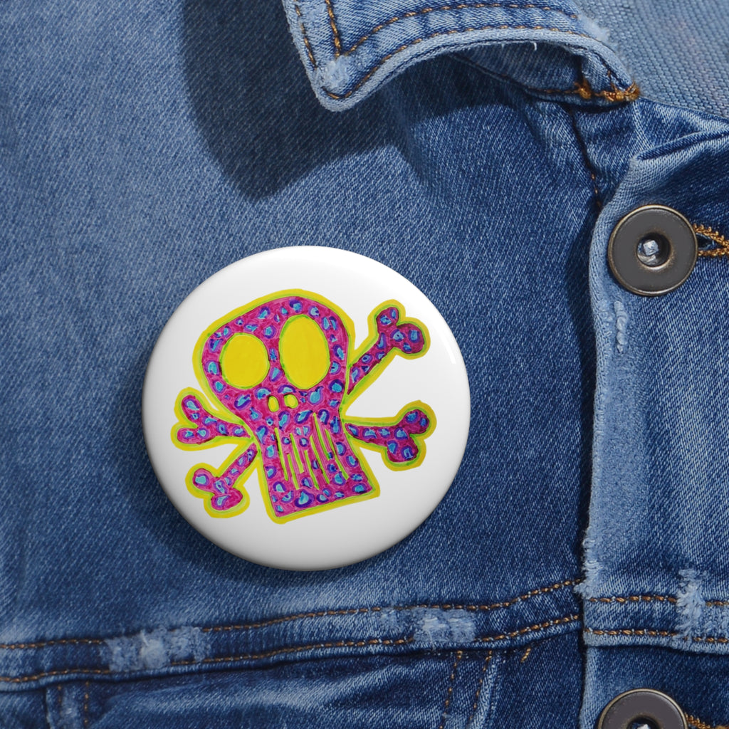 Leopard Skull Pin